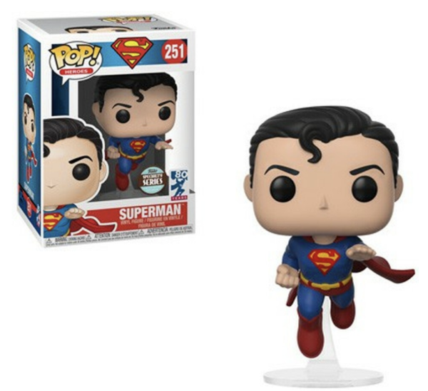 Funko POP! Heroes: Superman - Flying Superman #251(80th Anniversary)